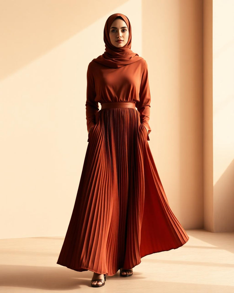 Zahra Pleated Kaftan