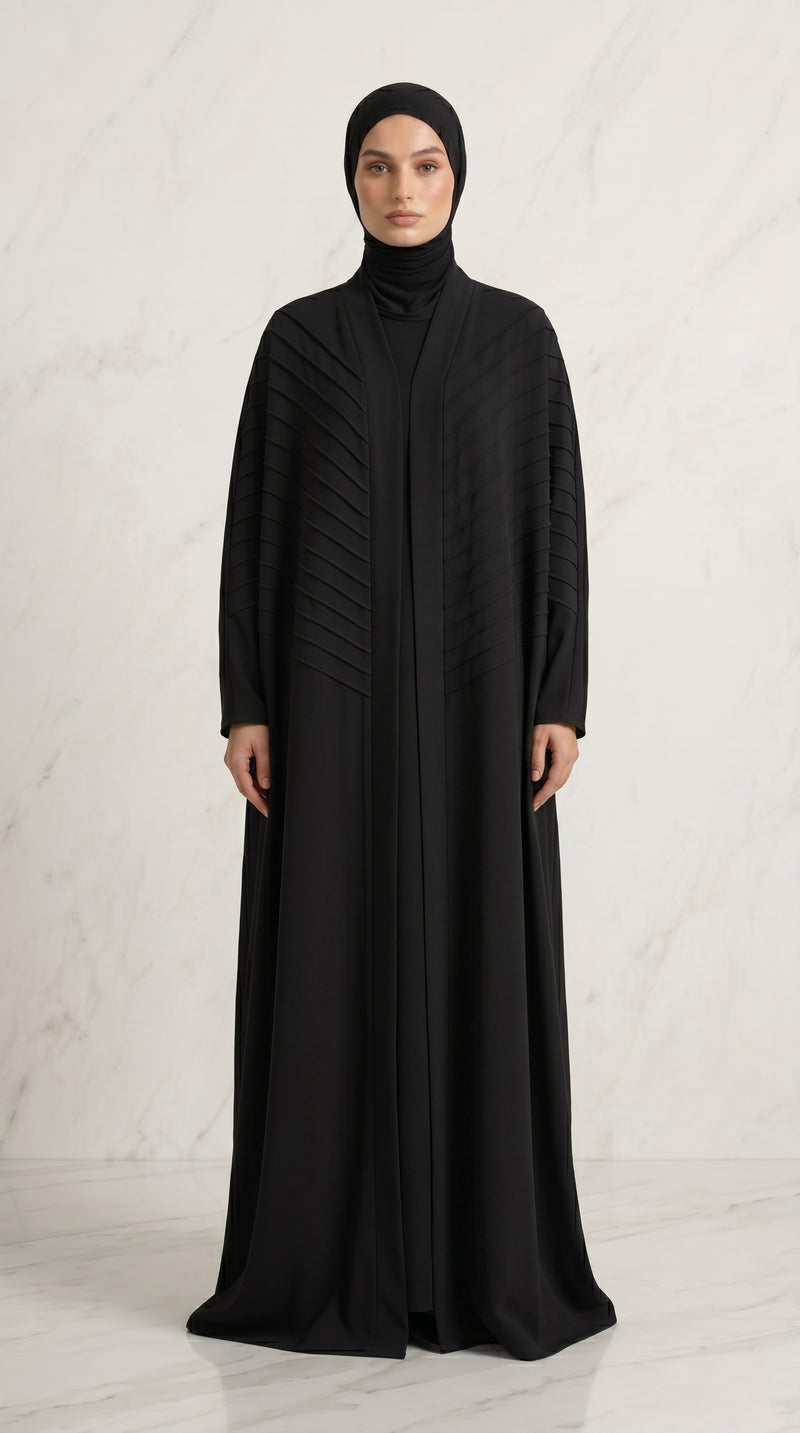 Abaya Kuwait Black Open