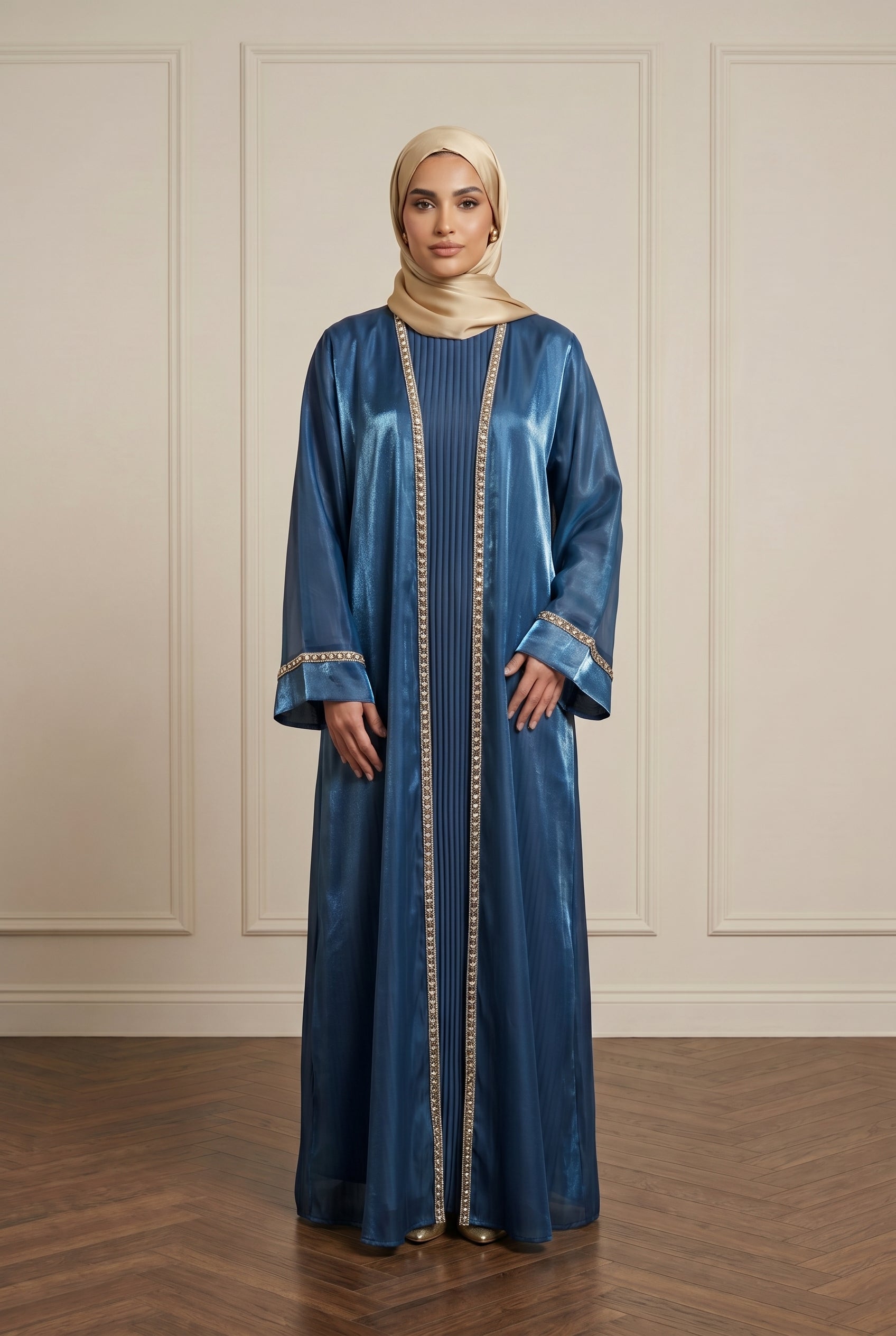 Plain Organza Abaya