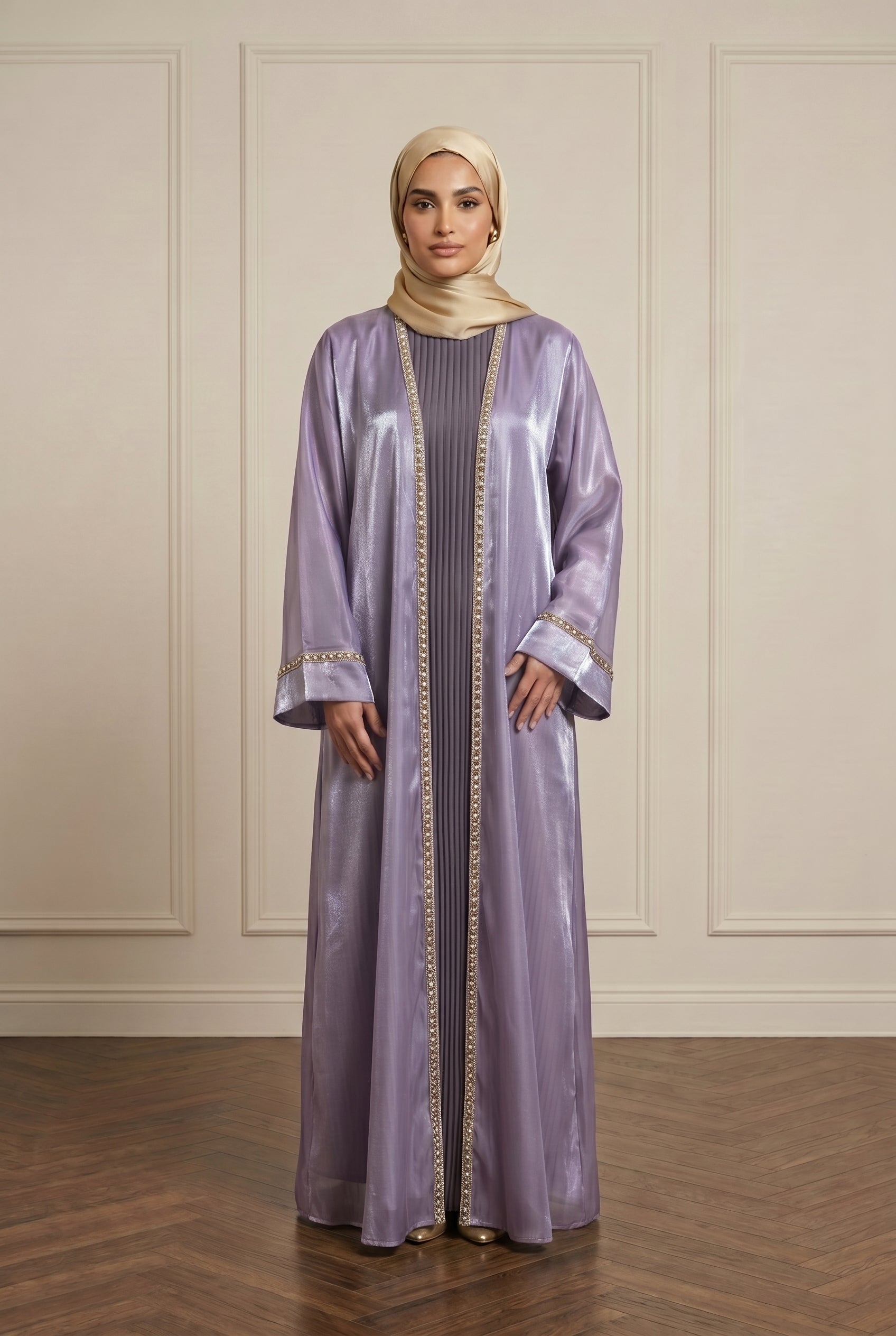 Plain Organza Abaya