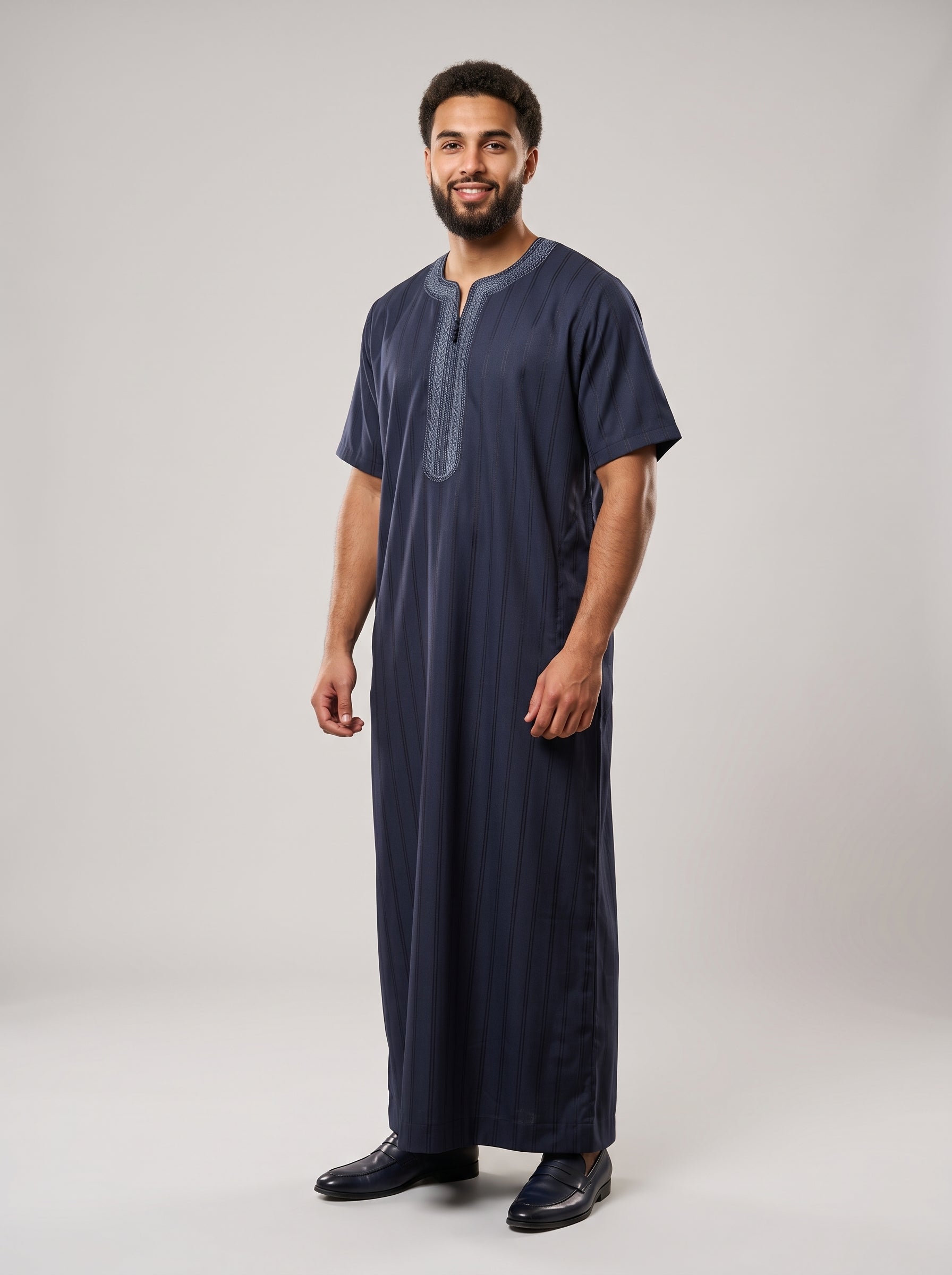 Mens Moroccan Cotton Half Sleeve