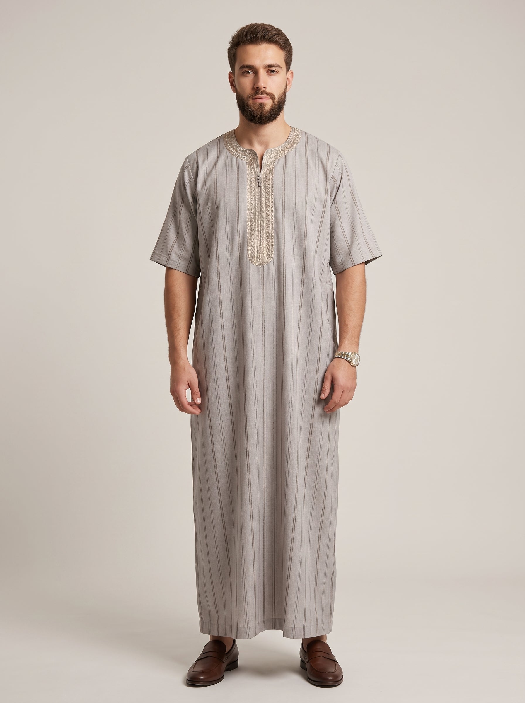 Mens Moroccan Cotton Half Sleeve