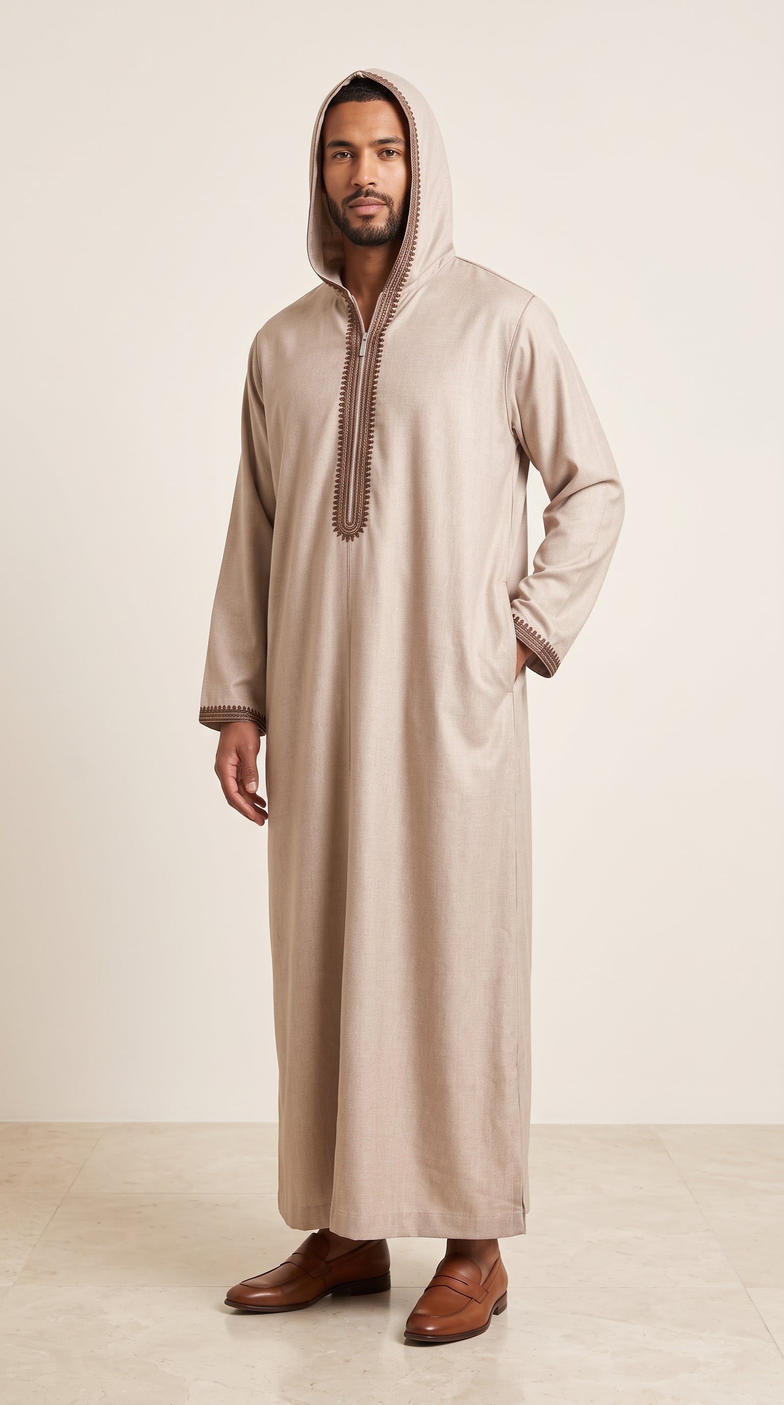 Moroccan Thobe Cotton Long Sleeve