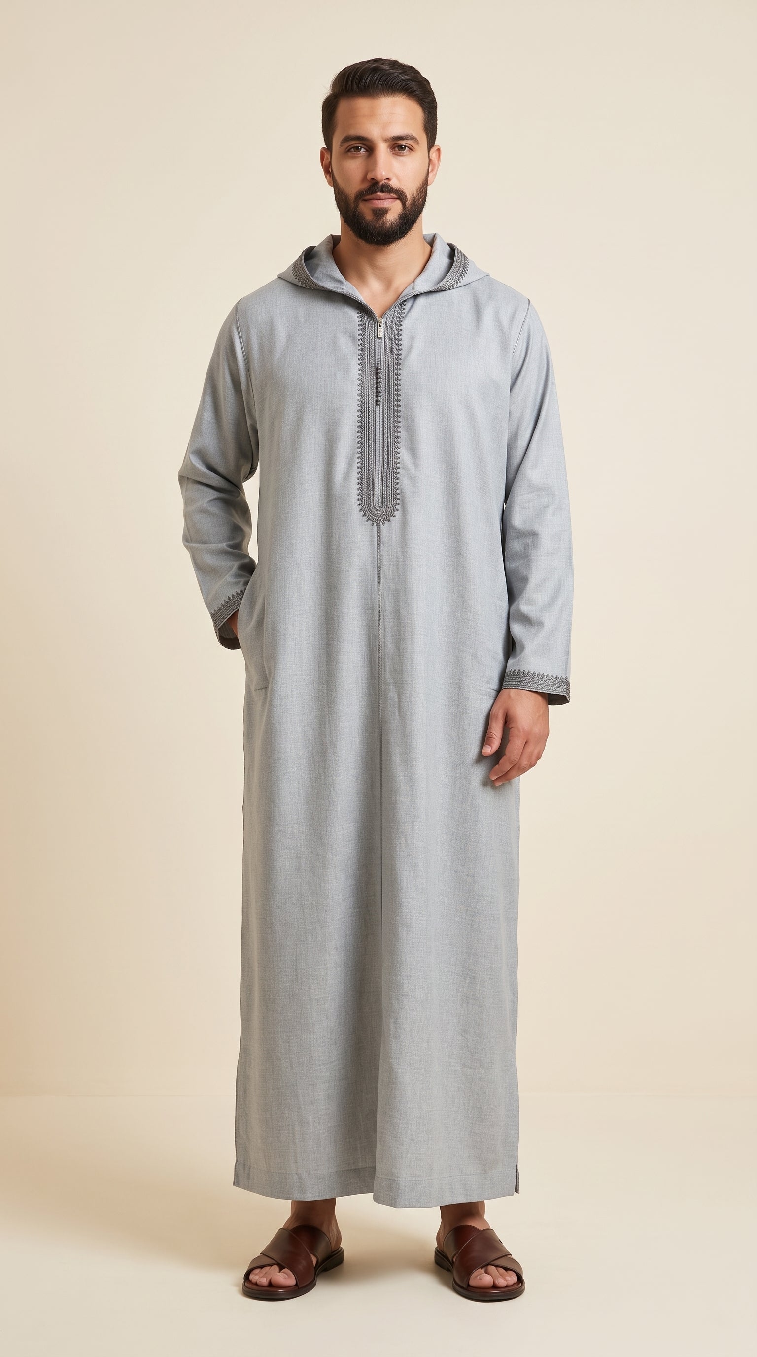Moroccan Thobe Cotton Long Sleeve