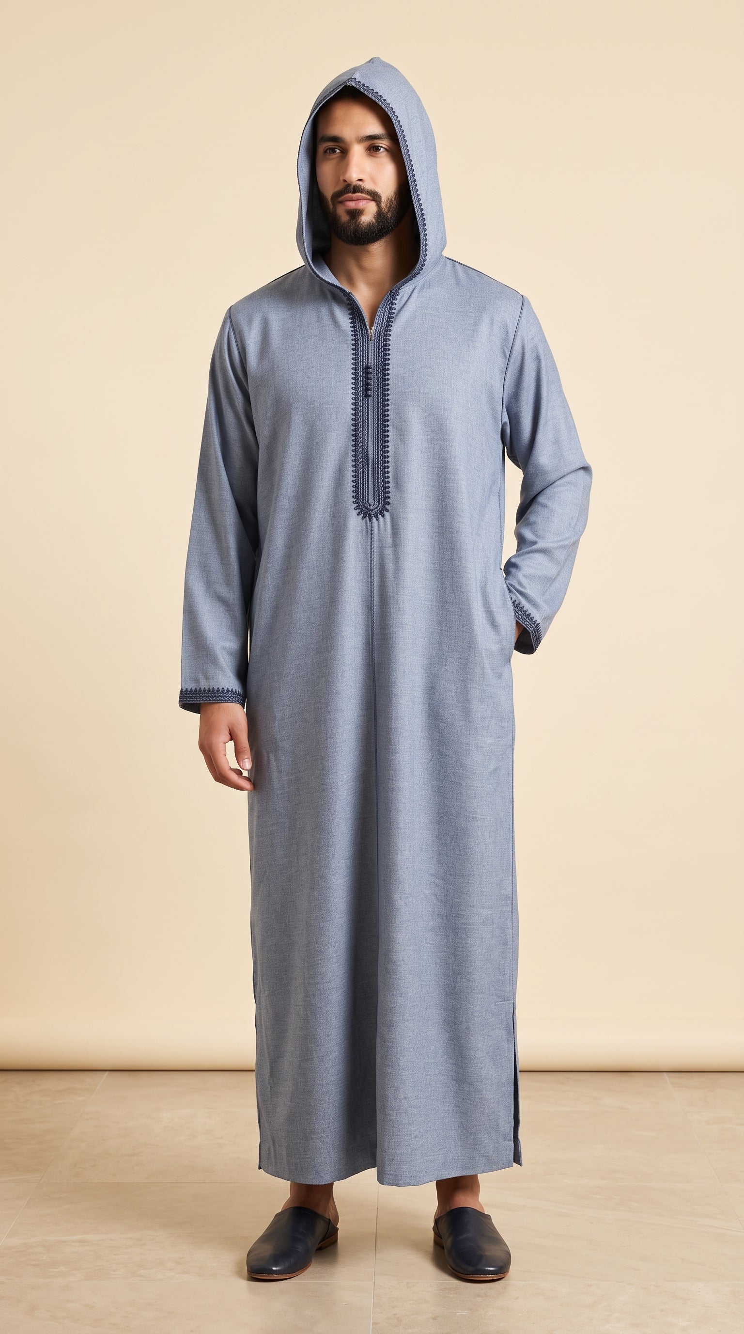 Moroccan Thobe Cotton Long Sleeve