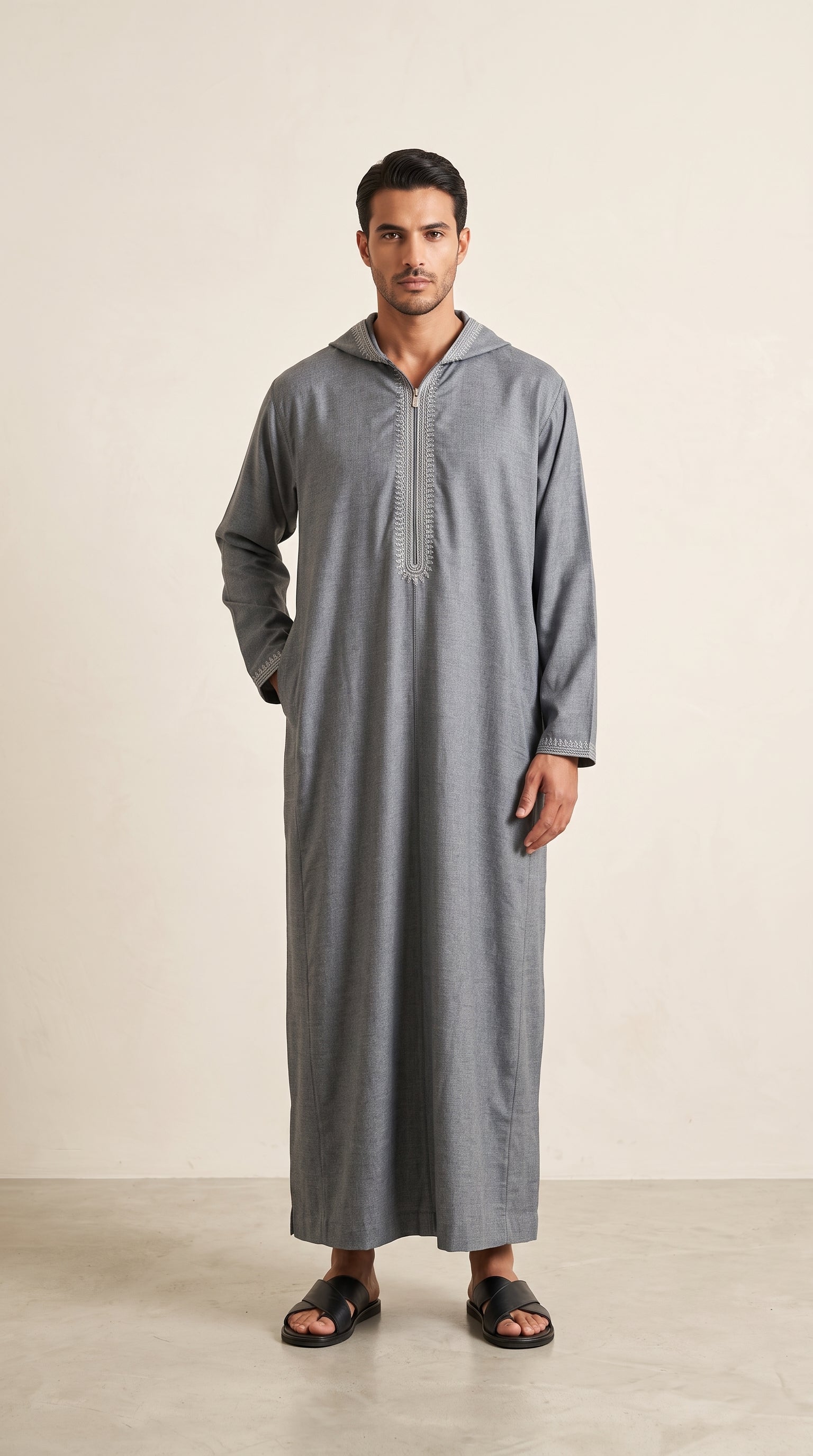 Moroccan Thobe Cotton Long Sleeve