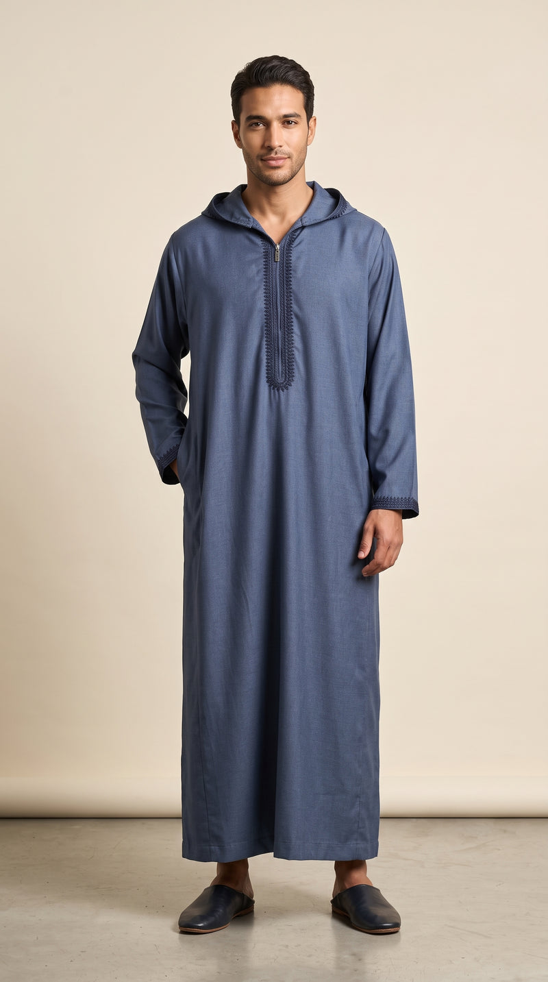 Moroccan Thobe Cotton Long Sleeve