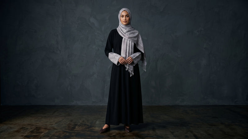 Pashmina Abaya Black