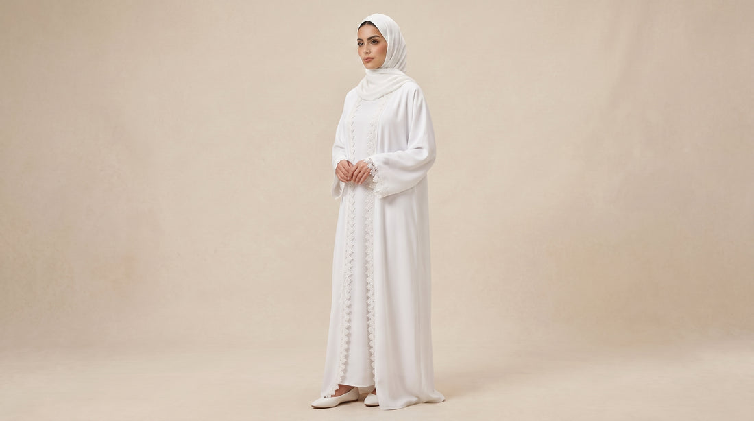 Open Abaya Satin