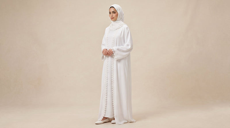 Open Abaya Satin